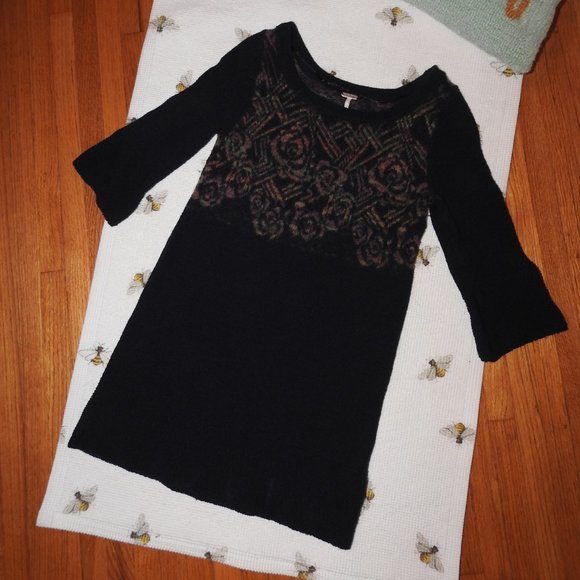 Free People Black Sweater XS...C725 - Picture 1 of 7